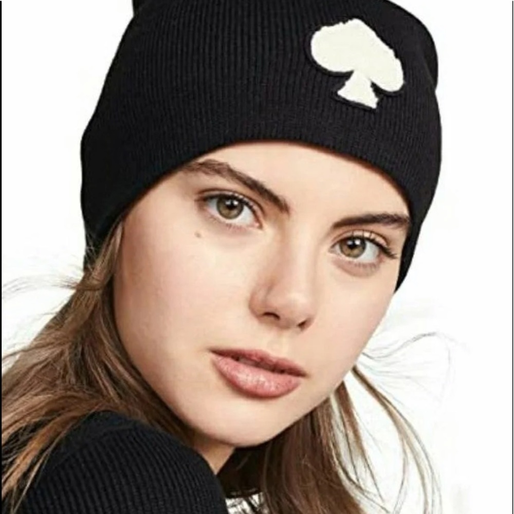 NWOT Kate Spade Black beanie